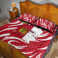 Castilla La Mancha Flag Quilt Bed Set Autonomous Community of Spain - Wonder Print Shop