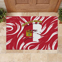 Castilla La Mancha Flag Rubber Doormat Autonomous Community of Spain - Wonder Print Shop