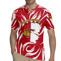 Castilla La Mancha Flag Rugby Jersey Autonomous Community of Spain - Wonder Print Shop