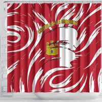 Castilla La Mancha Flag Shower Curtain Autonomous Community of Spain - Wonder Print Shop