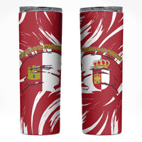 Castilla La Mancha Flag Skinny Tumbler Autonomous Community of Spain - Wonder Print Shop