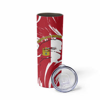 Castilla La Mancha Flag Skinny Tumbler Autonomous Community of Spain - Wonder Print Shop