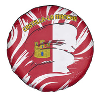 Castilla La Mancha Flag Spare Tire Cover Autonomous Community of Spain - Wonder Print Shop