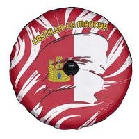 Castilla La Mancha Flag Spare Tire Cover Autonomous Community of Spain - Wonder Print Shop