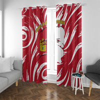 Castilla La Mancha Flag Window Curtain Autonomous Community of Spain - Wonder Print Shop