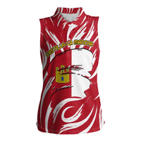 Castilla La Mancha Flag Women Sleeveless Polo Shirt Autonomous Community of Spain - Wonder Print Shop
