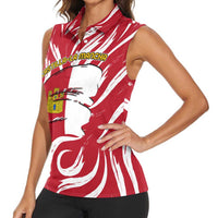 Castilla La Mancha Flag Women Sleeveless Polo Shirt Autonomous Community of Spain - Wonder Print Shop