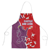 Castile and León Flag Apron Autonomous Community of Spain - Wonder Print Shop