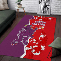 Castile and León Flag Area Rug Autonomous Community of Spain - Wonder Print Shop