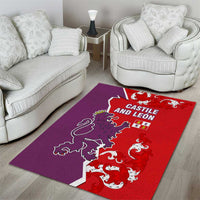 Castile and León Flag Area Rug Autonomous Community of Spain - Wonder Print Shop