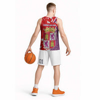 Castile and León Flag Basketball Jersey Autonomous Community of Spain - Wonder Print Shop