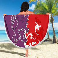 Castile and León Flag Beach Blanket Autonomous Community of Spain - Wonder Print Shop