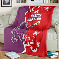 Castile and León Flag Blanket Autonomous Community of Spain - Wonder Print Shop