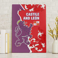 Castile and León Flag Canvas Wall Art Autonomous Community of Spain - Wonder Print Shop