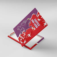 Castile and León Flag Canvas Wall Art Autonomous Community of Spain - Wonder Print Shop