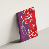 Castile and León Flag Canvas Wall Art Autonomous Community of Spain - Wonder Print Shop