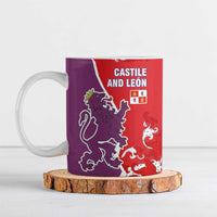 Castile and León Flag Ceramic Mug Autonomous Community of Spain - Wonder Print Shop