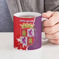 Castile and León Flag Ceramic Mug Autonomous Community of Spain - Wonder Print Shop