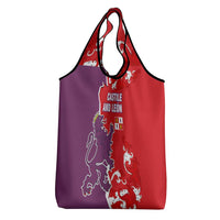 Castile and León Flag Grocery Bag Autonomous Community of Spain - Wonder Print Shop