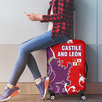 Castile and León Flag Luggage Cover Autonomous Community of Spain - Wonder Print Shop