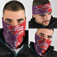 Castile and León Flag Neck Gaiter Autonomous Community of Spain - Wonder Print Shop