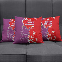 Castile and León Flag Pillow Cover Autonomous Community of Spain - Wonder Print Shop