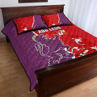 Castile and León Flag Quilt Bed Set Autonomous Community of Spain - Wonder Print Shop