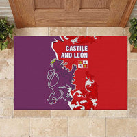 Castile and León Flag Rubber Doormat Autonomous Community of Spain - Wonder Print Shop