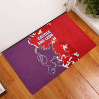 Castile and León Flag Rubber Doormat Autonomous Community of Spain - Wonder Print Shop