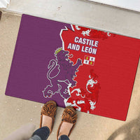 Castile and León Flag Rubber Doormat Autonomous Community of Spain - Wonder Print Shop