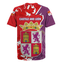 Castile and León Flag Rugby Jersey Autonomous Community of Spain - Wonder Print Shop