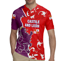 Castile and León Flag Rugby Jersey Autonomous Community of Spain - Wonder Print Shop