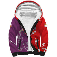 Castile and León Flag Sherpa Hoodie Autonomous Community of Spain - Wonder Print Shop