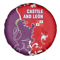 Castile and León Flag Spare Tire Cover Autonomous Community of Spain - Wonder Print Shop