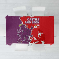 Castile and León Flag Tablecloth Autonomous Community of Spain - Wonder Print Shop