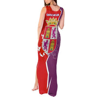 Castile and León Flag Tank Maxi Dress Autonomous Community of Spain - Wonder Print Shop