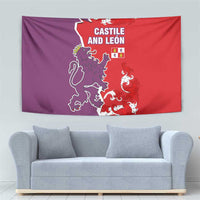 Castile and León Flag Tapestry Autonomous Community of Spain - Wonder Print Shop