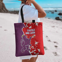 Castile and León Flag Tote Bag Autonomous Community of Spain - Wonder Print Shop