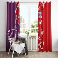 Castile and León Flag Window Curtain Autonomous Community of Spain - Wonder Print Shop