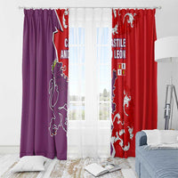 Castile and León Flag Window Curtain Autonomous Community of Spain - Wonder Print Shop