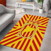Catalonia Flag Area Rug Autonomous Community of Spain - Wonder Print Shop