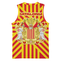 Catalonia Flag Basketball Jersey Autonomous Community of Spain - Wonder Print Shop