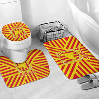 Catalonia Flag Bathroom Set Autonomous Community of Spain - Wonder Print Shop