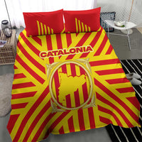 Catalonia Flag Bedding Set Autonomous Community of Spain - Wonder Print Shop