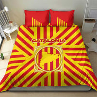 Catalonia Flag Bedding Set Autonomous Community of Spain - Wonder Print Shop