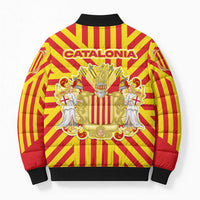 Catalonia Flag Bomber Puffer Jacket Autonomous Community of Spain - Wonder Print Shop