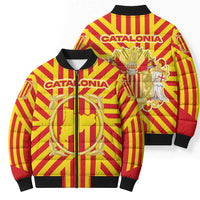Catalonia Flag Bomber Puffer Jacket Autonomous Community of Spain - Wonder Print Shop