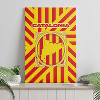Catalonia Flag Canvas Wall Art Autonomous Community of Spain - Wonder Print Shop