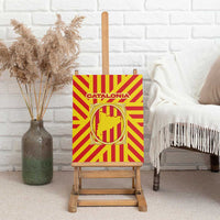 Catalonia Flag Canvas Wall Art Autonomous Community of Spain - Wonder Print Shop