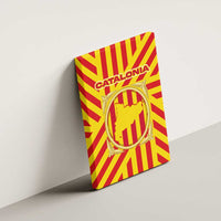 Catalonia Flag Canvas Wall Art Autonomous Community of Spain - Wonder Print Shop